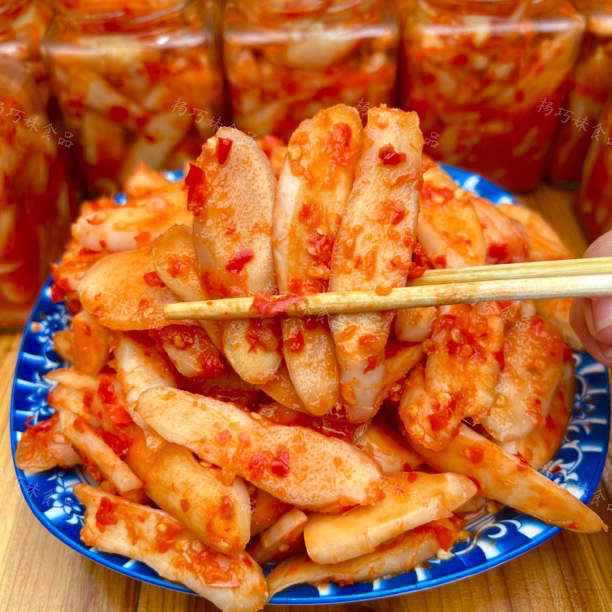 杨巧妹酸辣仔姜片老坛泡制即食酸姜片泡酸菜解腻酸味正380克罐装