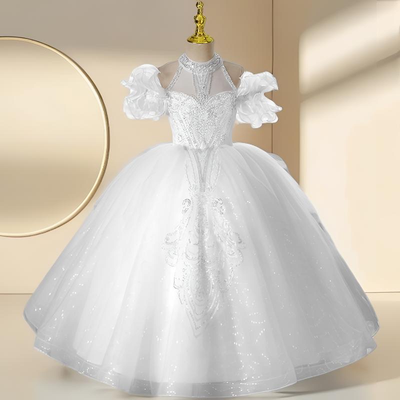 「漫舞轻纱」儿童晚礼服欧美风蓬纱公主裙走秀礼服花童春夏钢琴生日