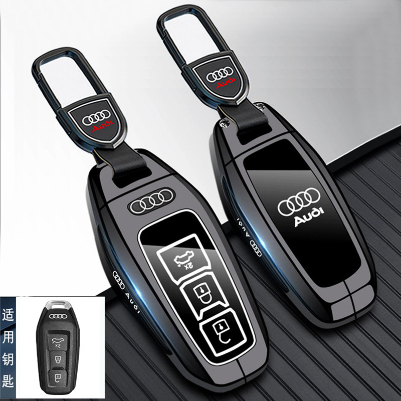 适用奥迪25款A5L钥匙套2025款A6L e-tron新款Q6L汽车包扣AUDI壳男
