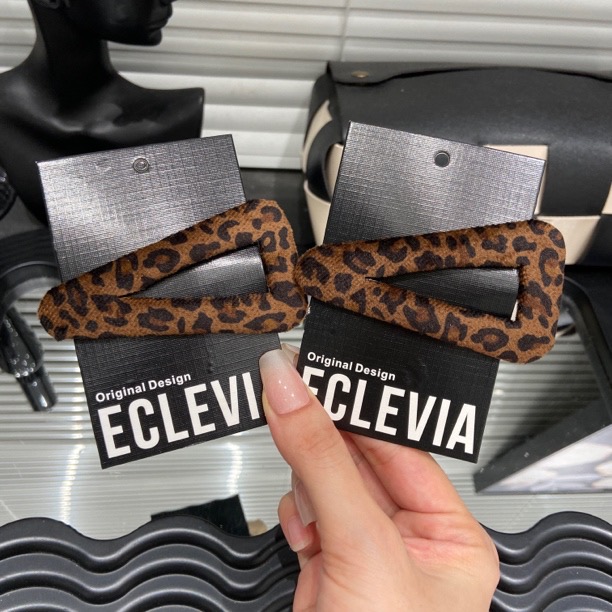 秋冬豹纹bb发夹女高级感发卡前额侧边刘海夹2025新款头饰女