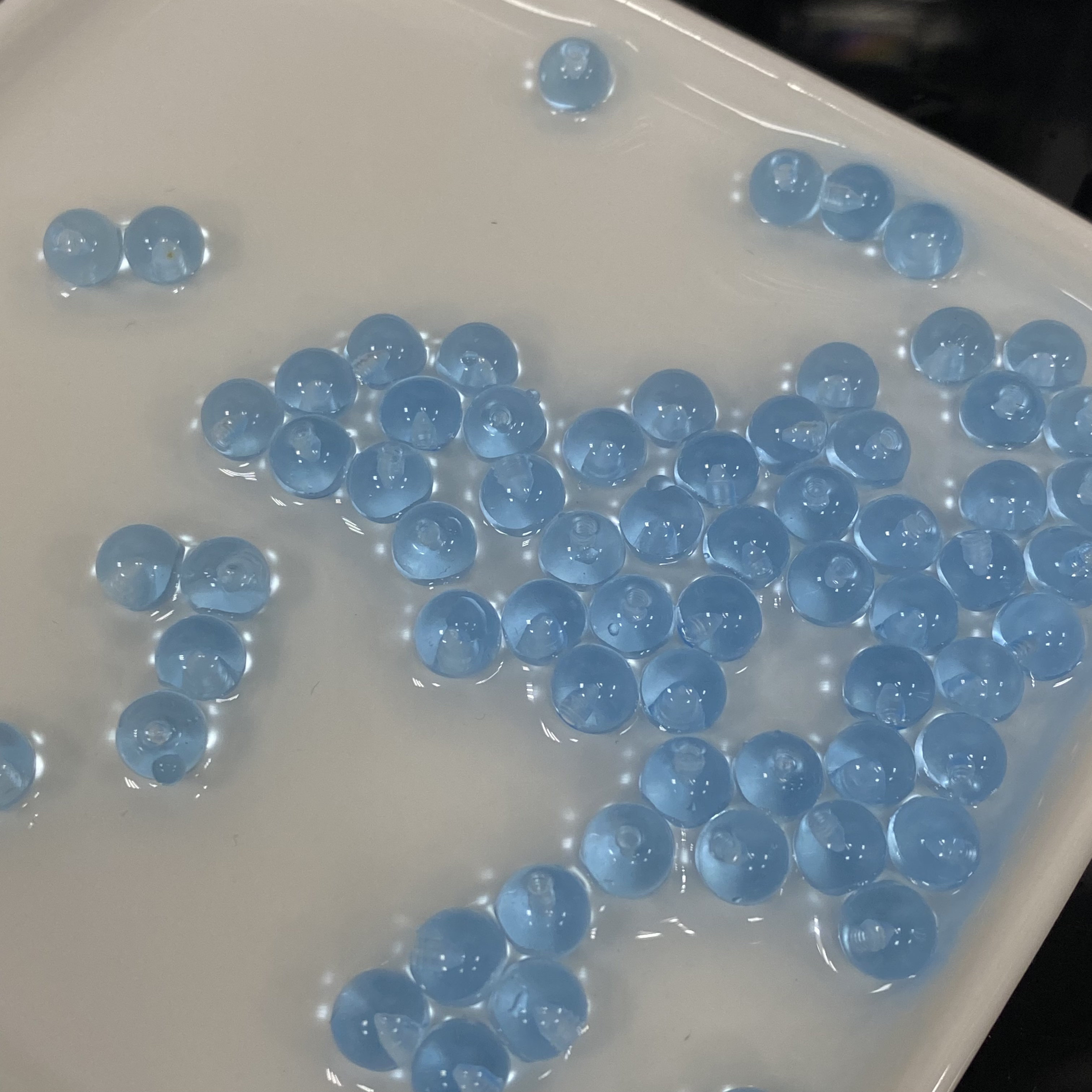 钛钢耳饰 Eternal蓝水母宝宝亚克力双头可拆卸钛钢材质穿刺饰品