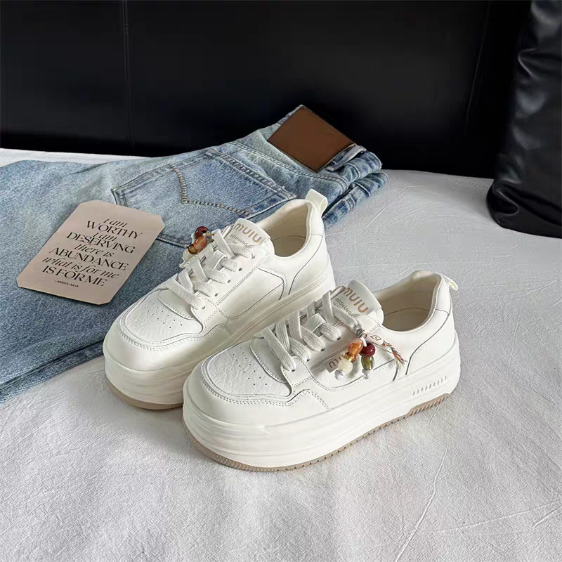 中跟板鞋韩版低帮夏季鞋子小白鞋透气时尚休闲鞋秋季