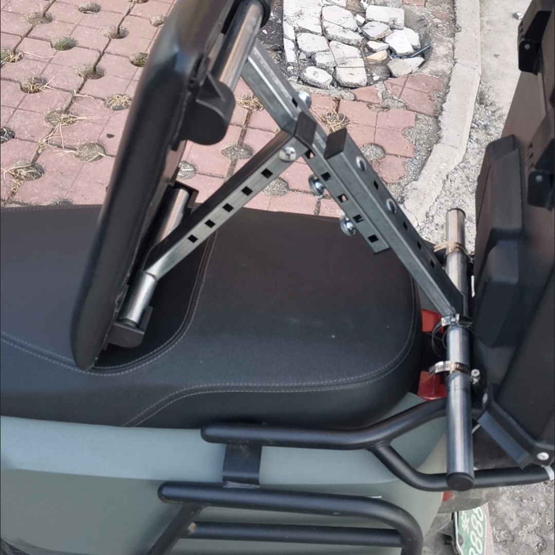 外卖骑手电动车靠背摩托车护腰可折叠护腰靠背腰靠饿了深远黑骑士