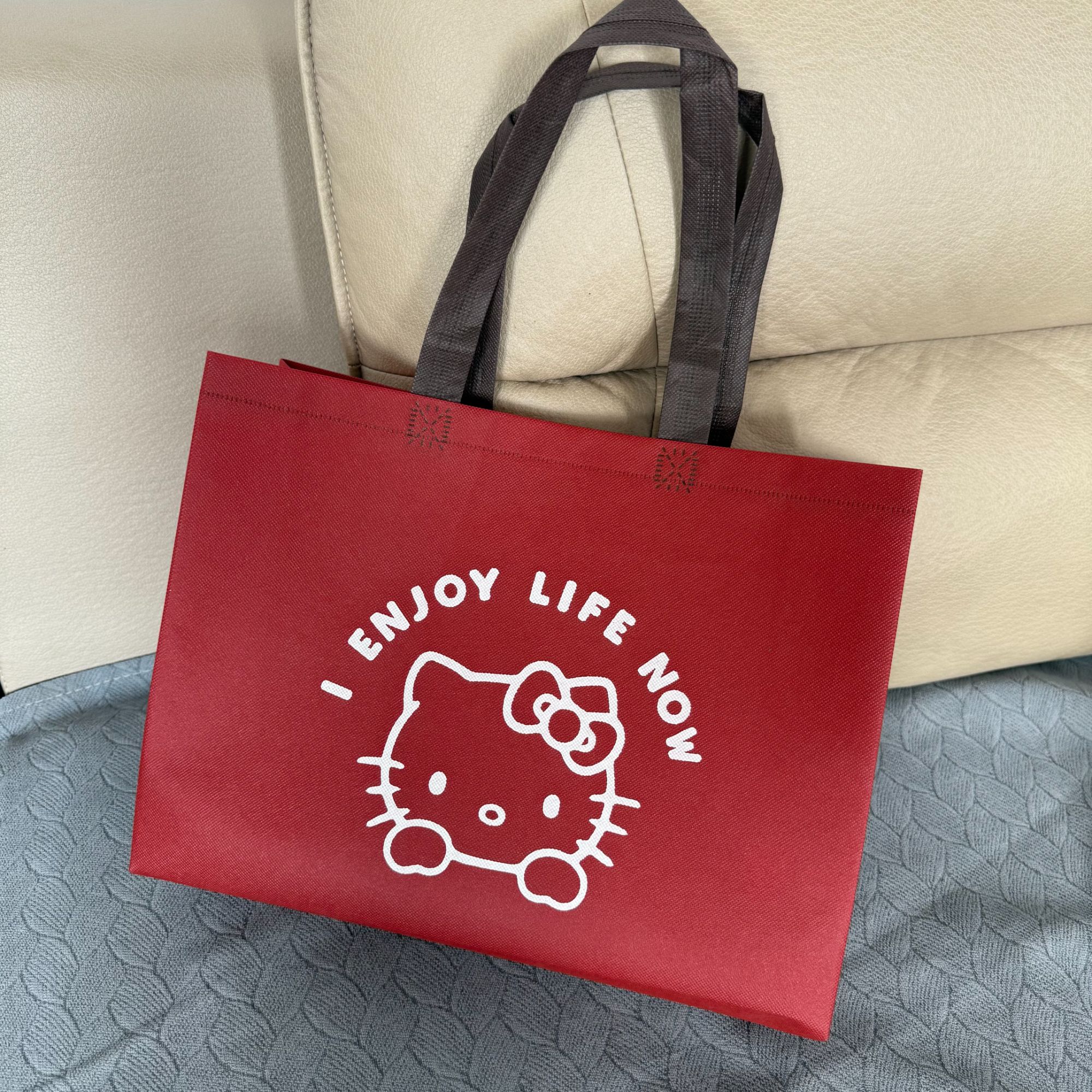 新款可爱卡通无纺布袋印logo手提袋定制购物环保袋订做外卖袋宣传