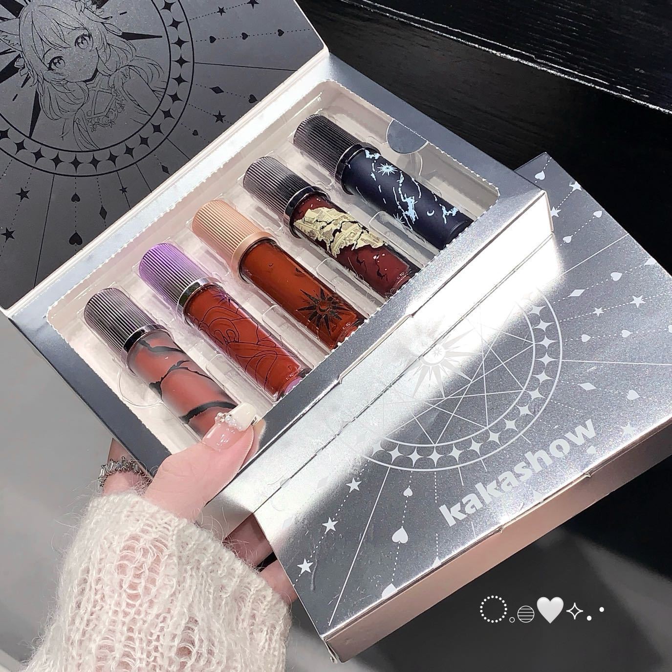 保湿kakashow云霓之望唇釉套盒唇彩哑光口红纯欲风唇泥口红礼8