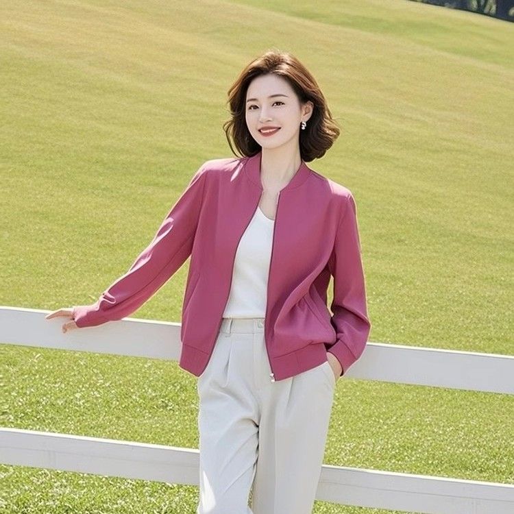 超火减龄开春百搭独特超好看韩系休闲女士棒球服夹克卫衣外套