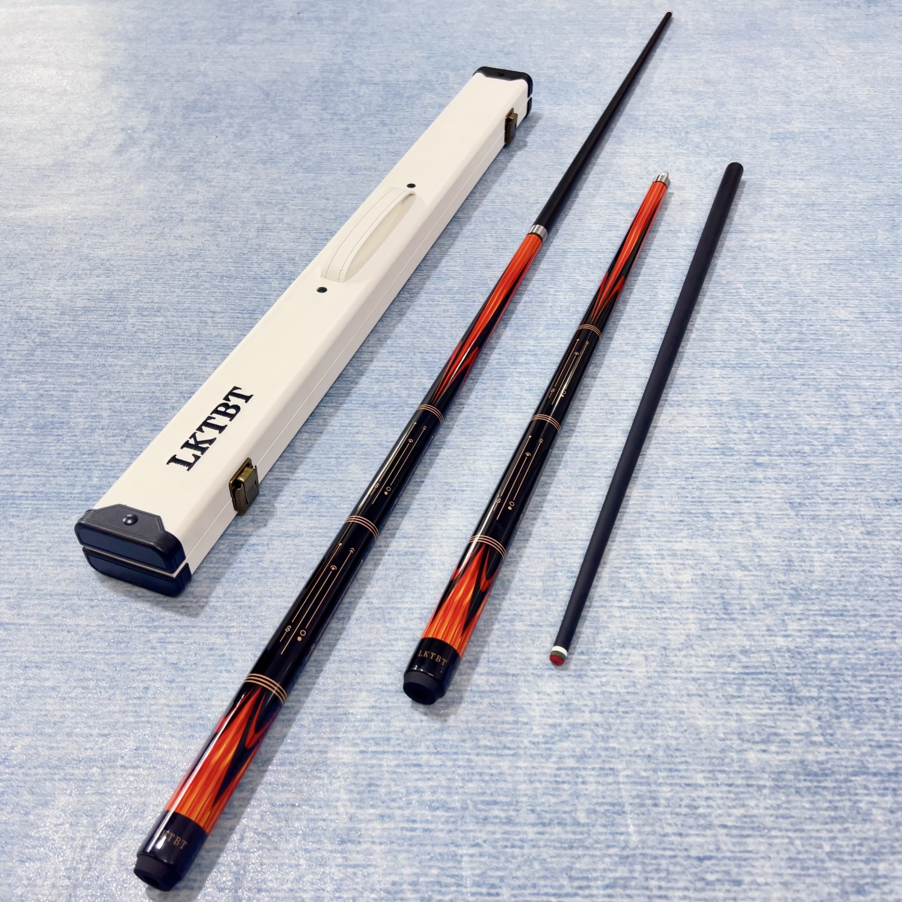 烈焰黑科技碳素纤维台球杆中式黑八小头杆九球中头杆大头杆桌球杆