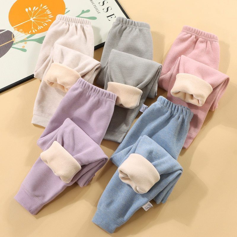 【90-190码】孩子秋冬加绒加厚保暖裤中大童校服神器包邮
