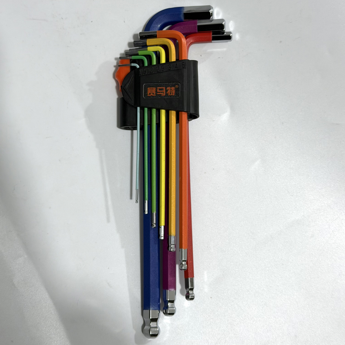 彩色多功能加长款球头内六角扳手高硬度家用便携五金工具