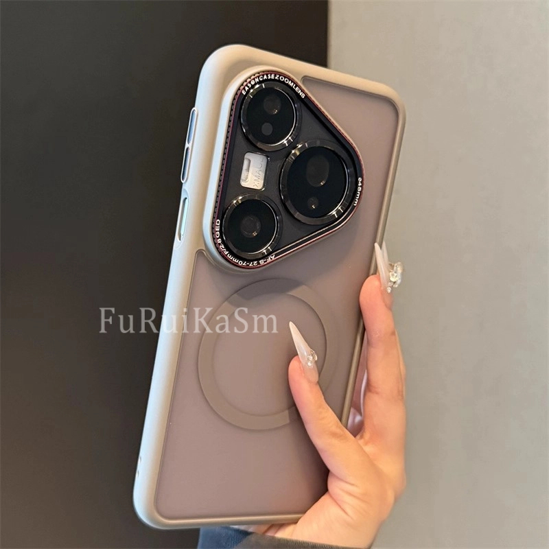 高级感适用华为pura80pro新款手机壳磨砂肤感磁吸70pro防摔80/70