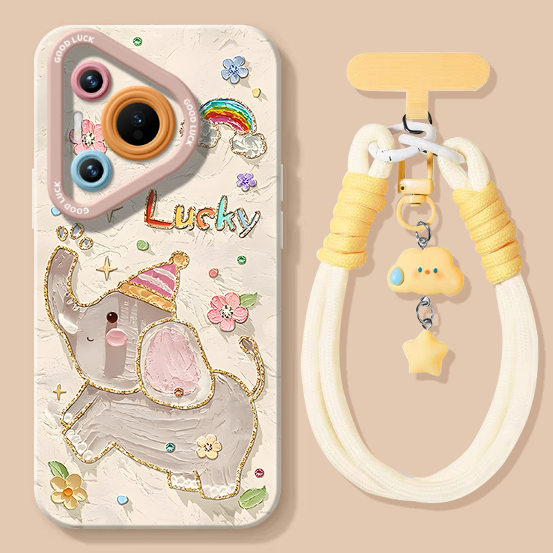 适用华为Pura80Pro手机壳全包防摔Pure80Ultra女生可爱保护壳P80U