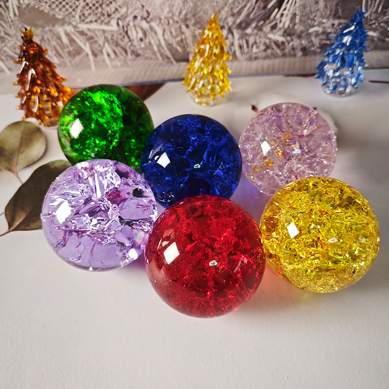 里外一色真彩色不掉色的5厘米冰裂球流水假山终于可以放心使用了