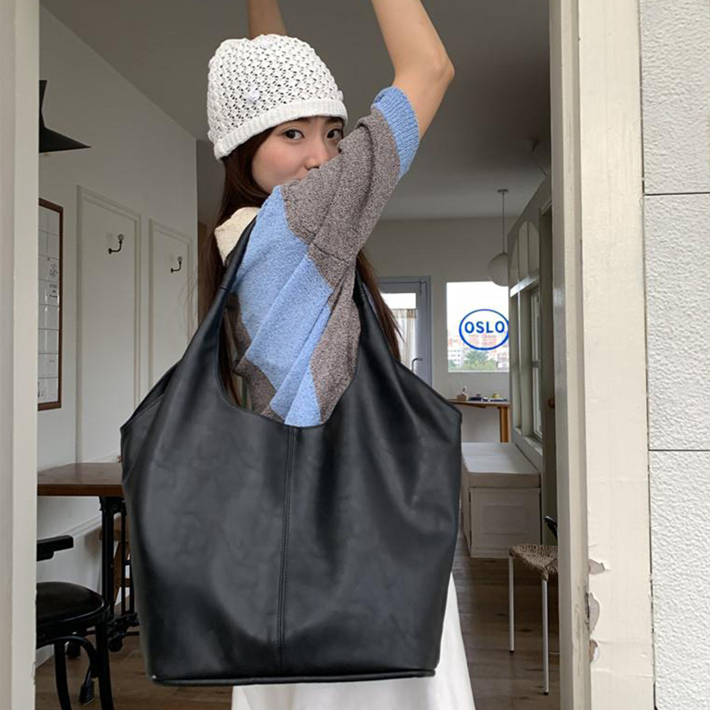 女士2024新款早秋大容量托特包休闲高级感单肩手提包