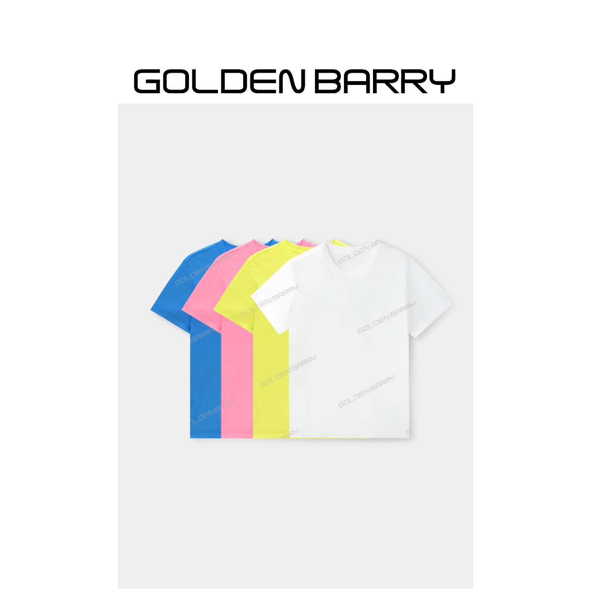GOLDENBARRY|201958“35℃体感”简约休闲时尚圆领百搭极简T恤