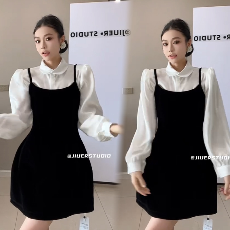 2025秋冬新款时尚显瘦气质网红高档套装女高级百搭宽松大码两件套