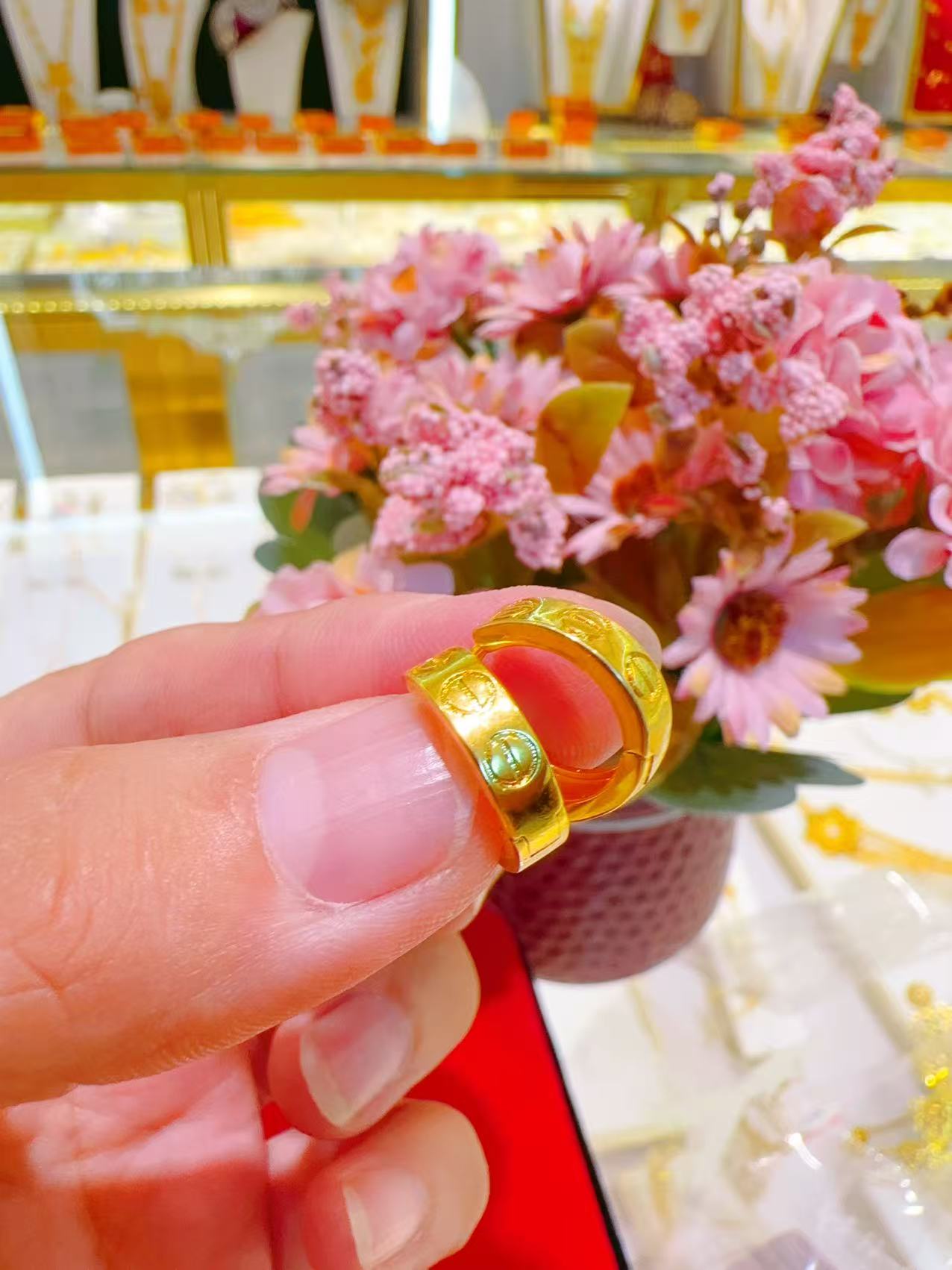 合金耳饰 0.07g kdy耳扣 سېھران مىس قاپلىما ئالتۇنلىرى