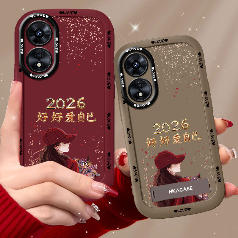适用oppoa1x手机壳2026捧花爱自己泡芙壳硅胶软壳全包保护套