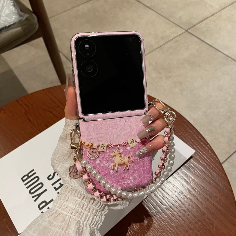 适用小米mixflip2手机壳电镀连体新年款马上發皮套mixflip保护壳