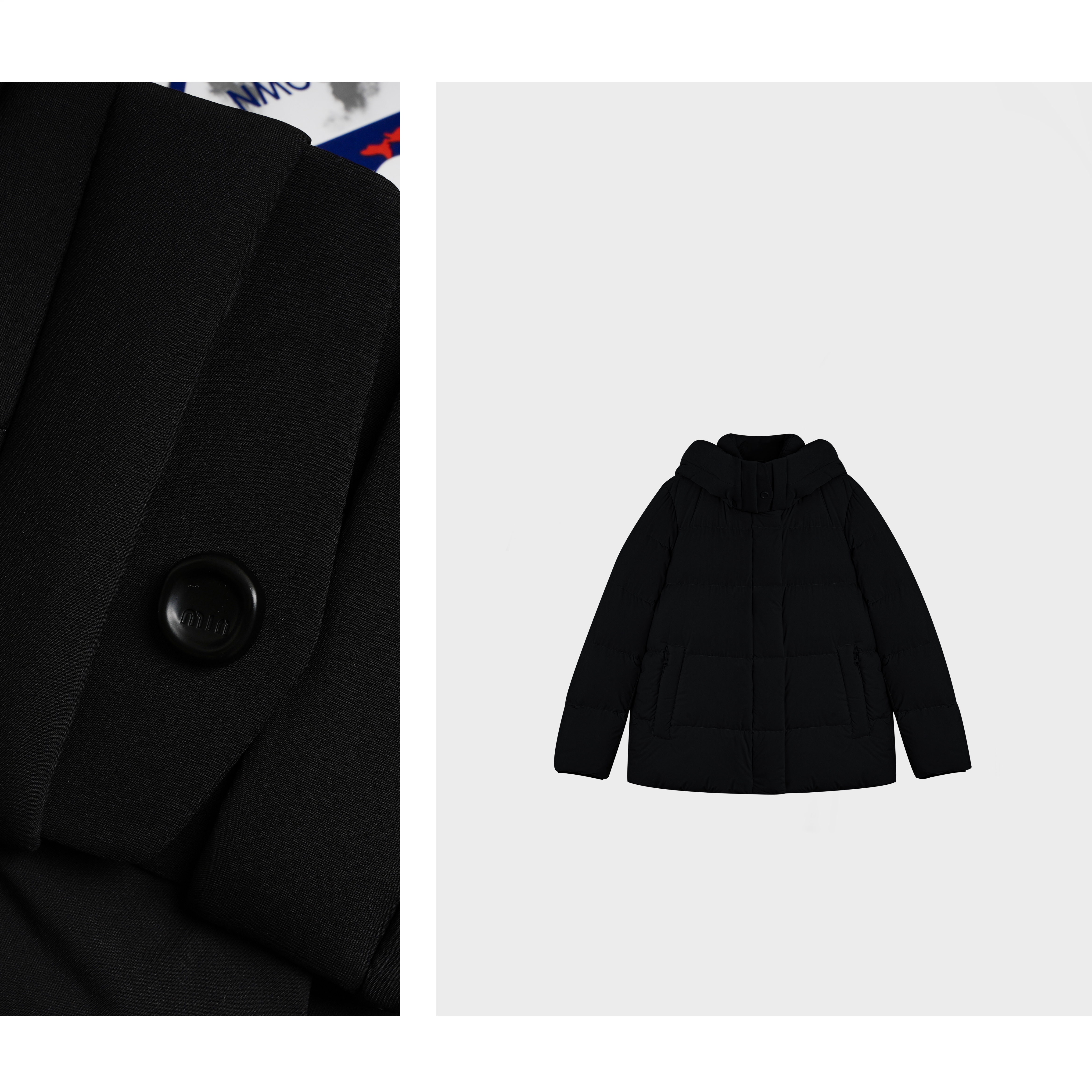 【云朵小暖宝】AJING90白鸭绒休闲风短款长袖连帽宽松短款羽绒服