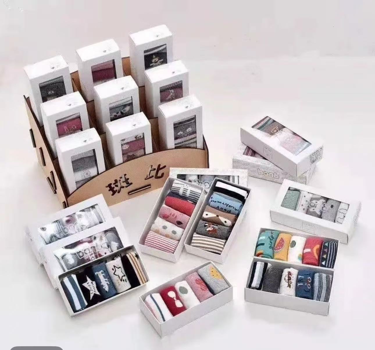 斑比童袜四季款夏款棉袜中筒袜