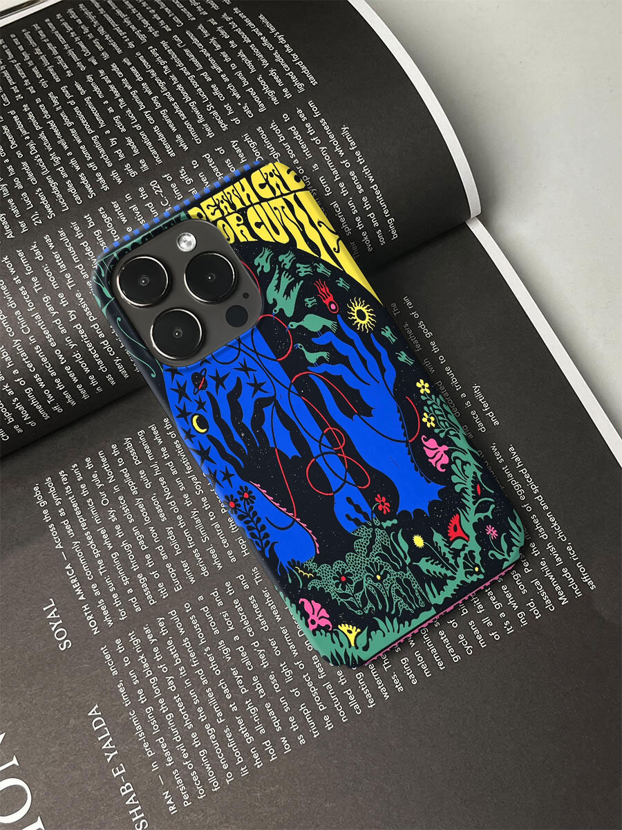 创意插画手机壳适用于苹果16promax小众个性简约ins艺术轻薄15/14