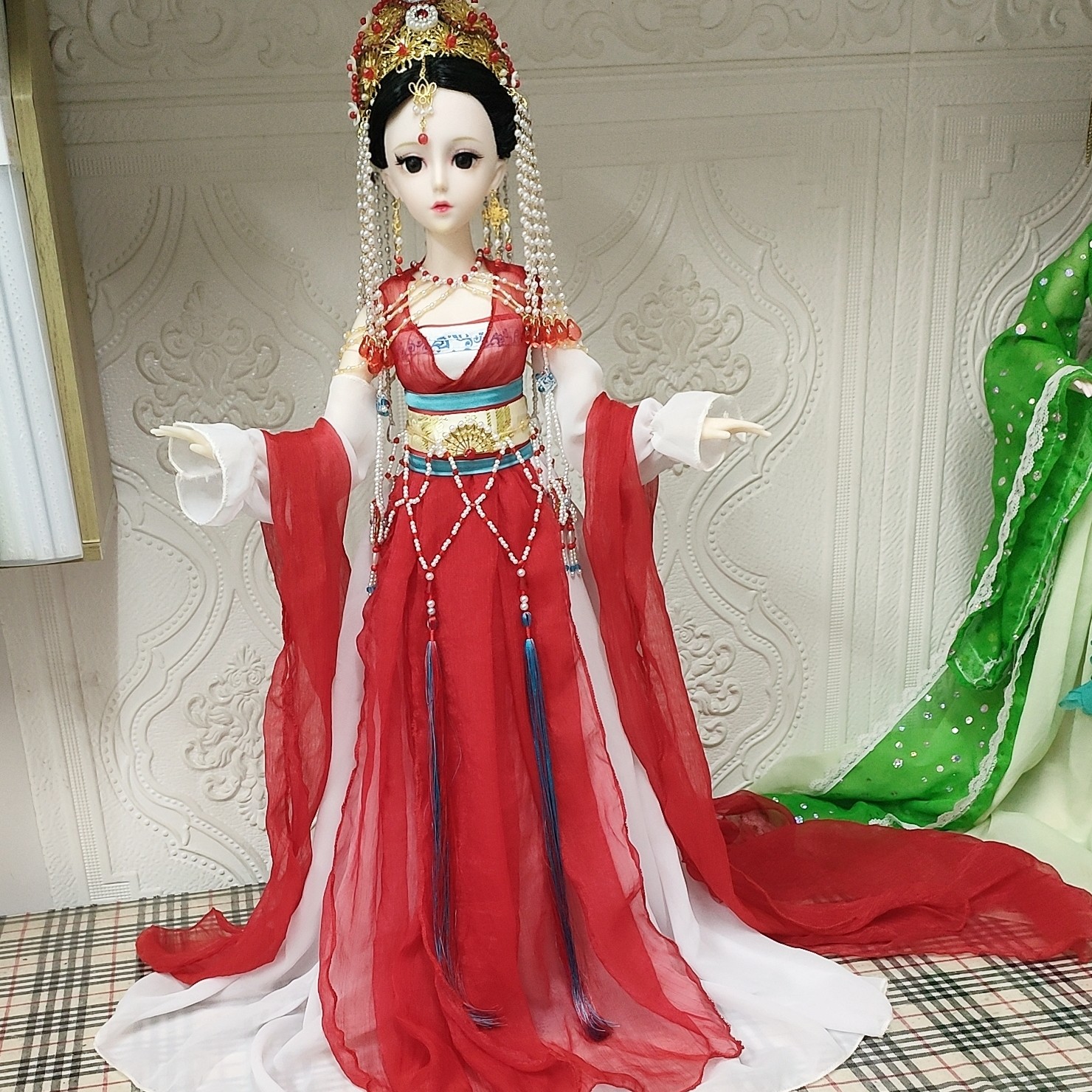 纯手工60CM古风芭比娃娃 女孩生日礼物 可换装