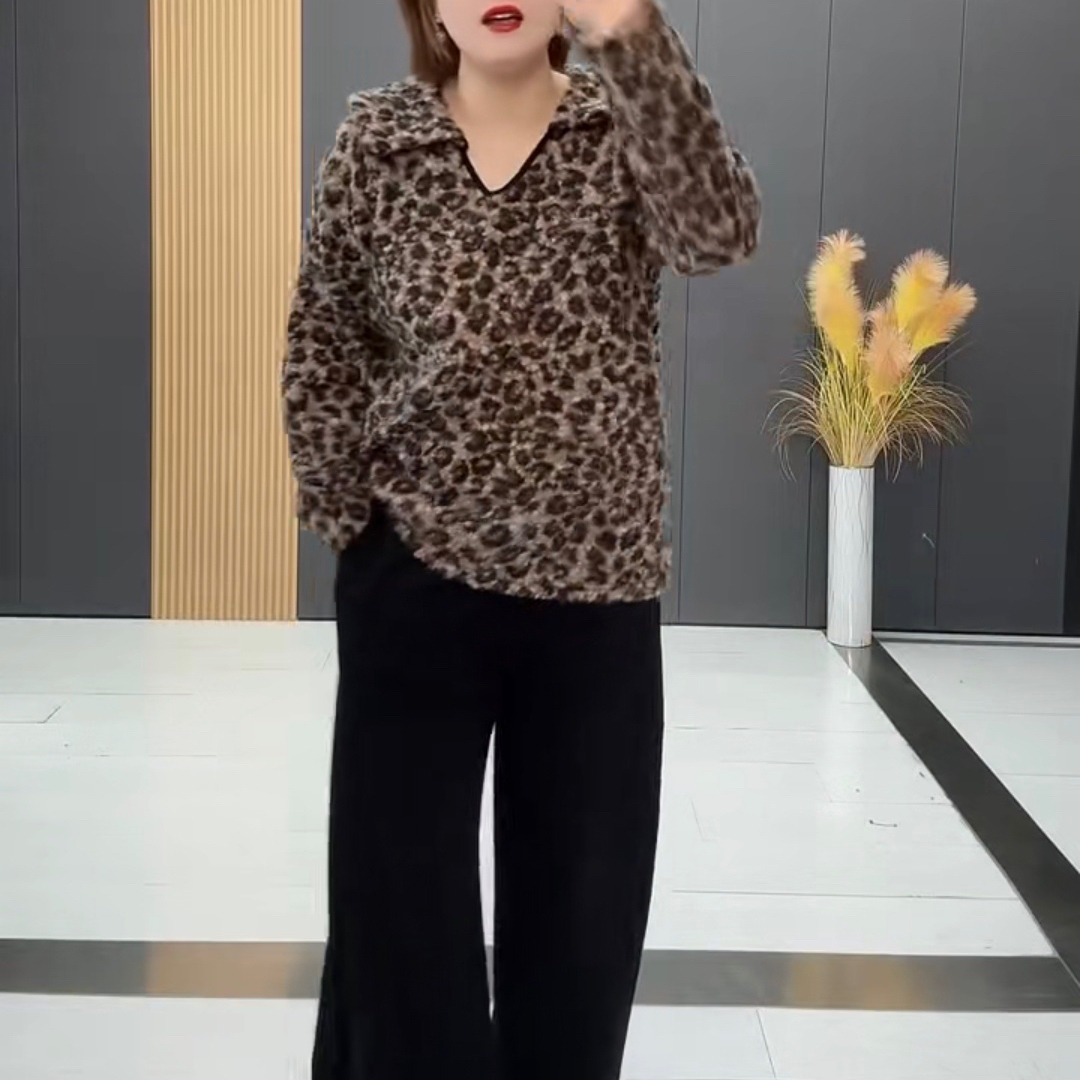 956-2025年冬季新款时尚洋气显瘦百搭小衫