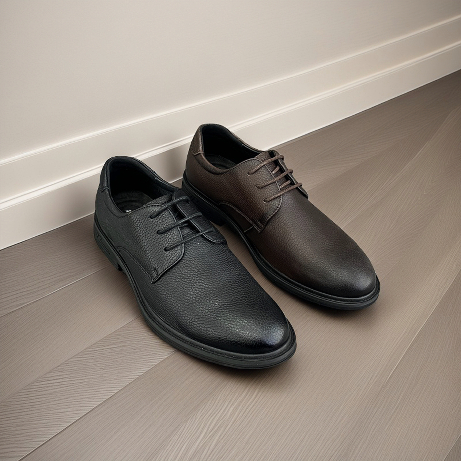 25606-新款羊皮休闲男士百搭皮鞋软底软面透气