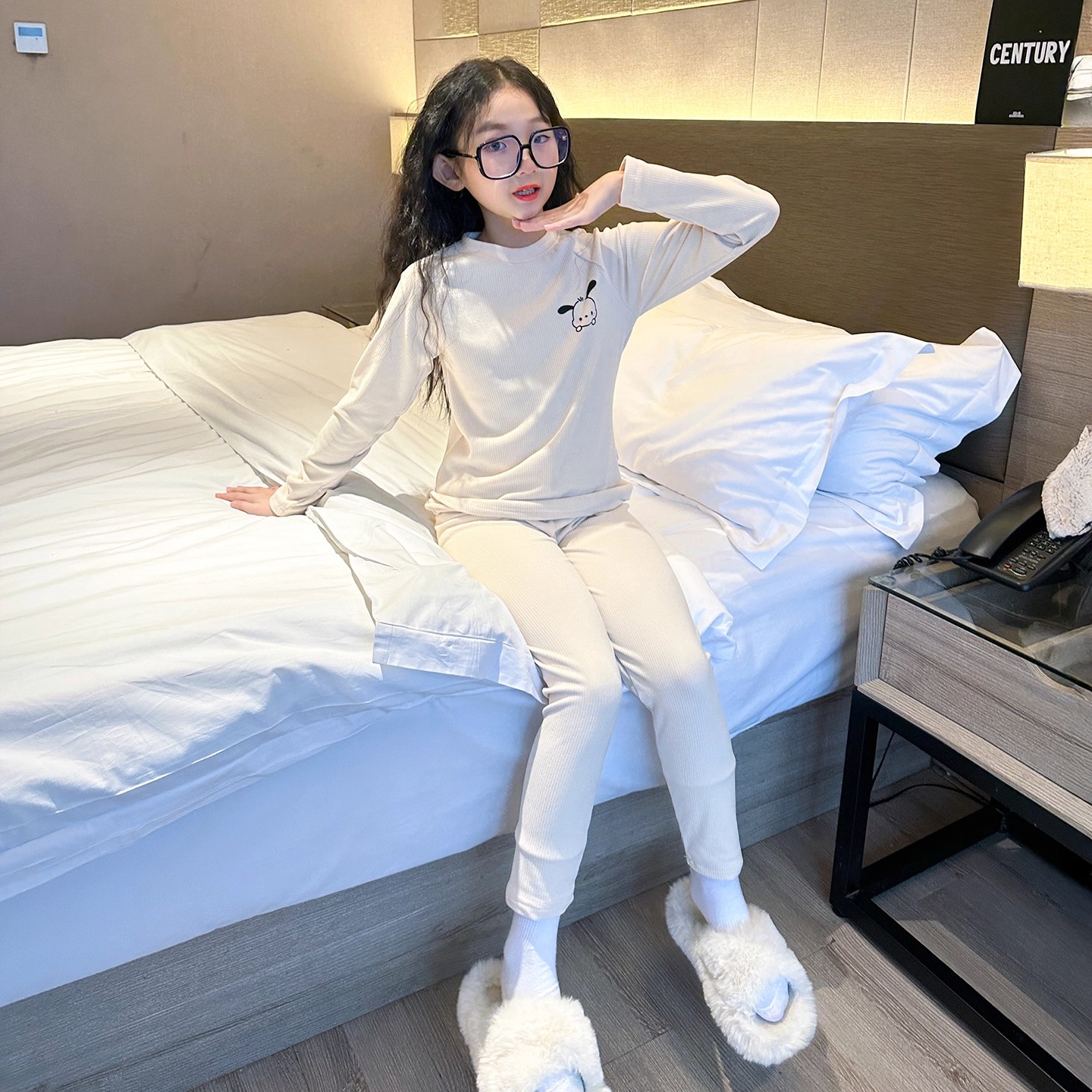 女童秋衣秋裤2025新款青少年女大童保暖内衣套装儿童女孩纯棉睡衣