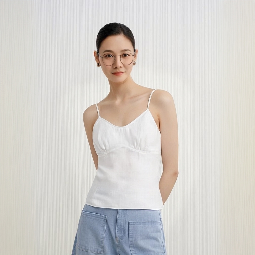 麻享100%汉麻吊带背心内搭防凸点中国风文艺复古透气百搭FSY50940