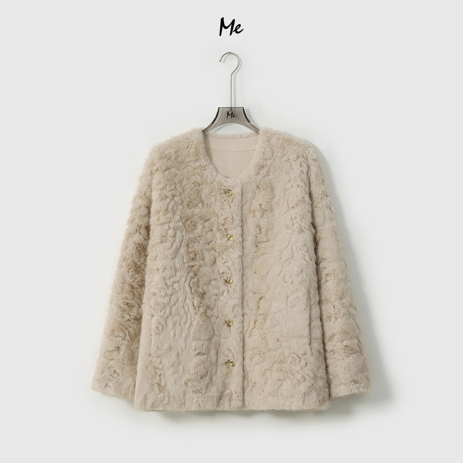 ME【卷王】TEDDY卷毛锁温保暖奢牌感时尚百搭毛毛外套MESA4139