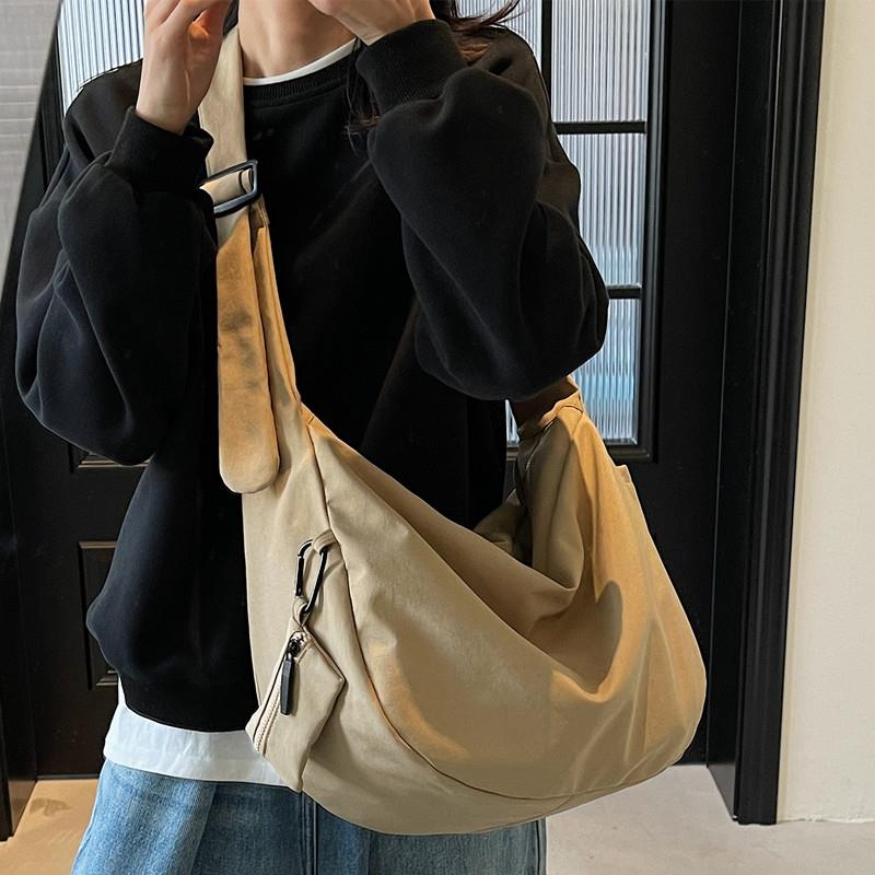 ins风休闲百搭韩版帆布包斜挎包女学生党包包女款爆款2025新款