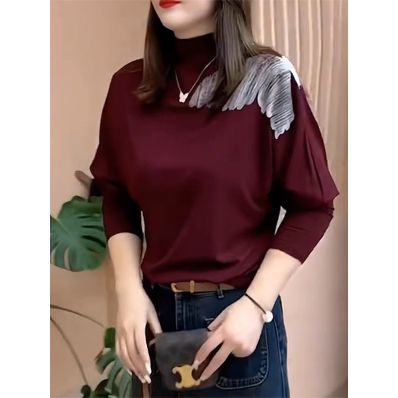 长袖女士2025新款春秋季新款女装洋气减龄打底衫爆款小衫上衣1214