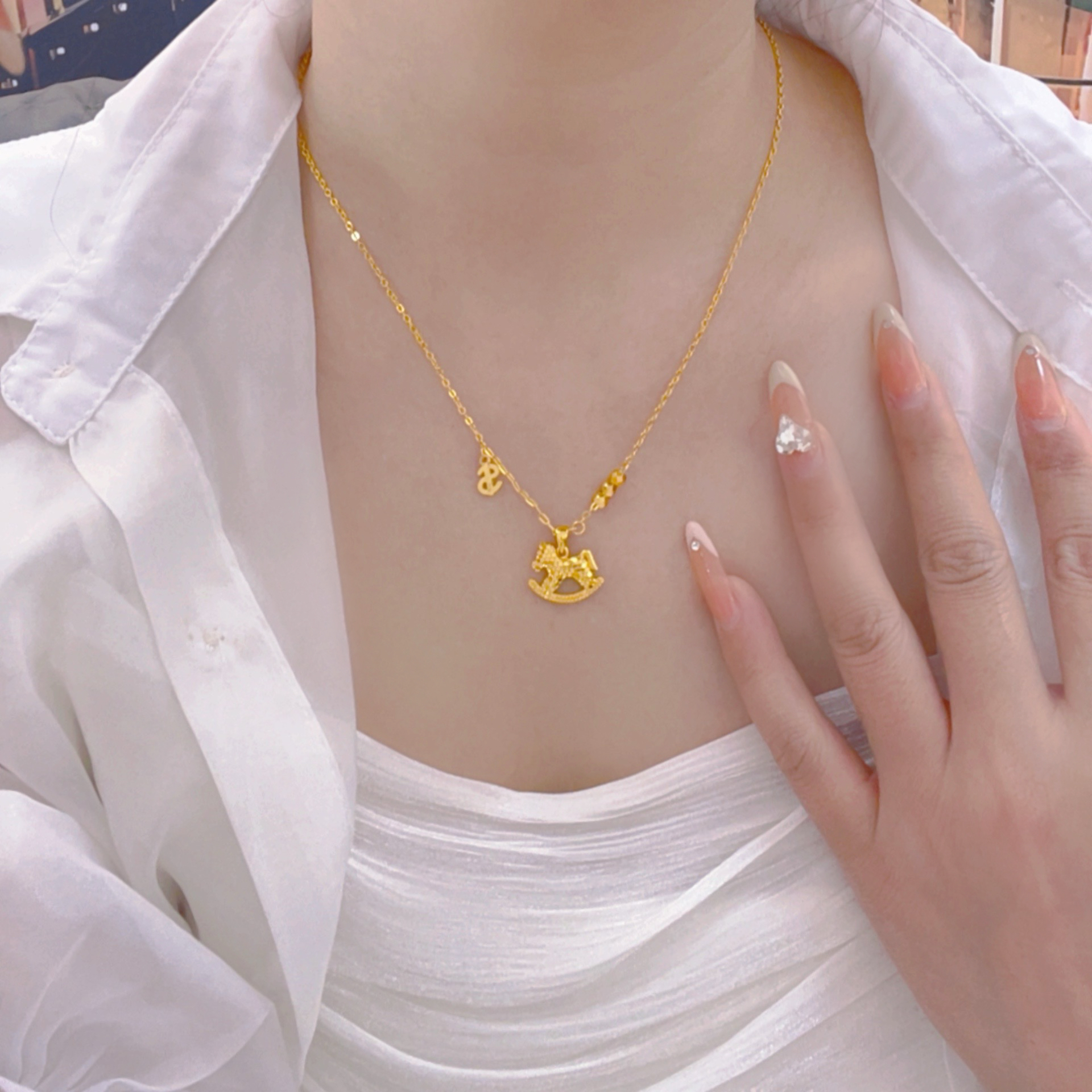 碎冰冰马上有钱项链 M扣