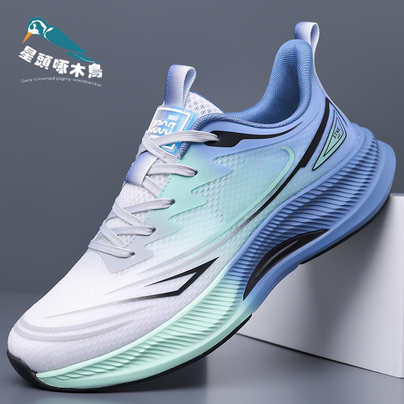 星头啄木鸟新款男鞋夏季百搭网面透气休闲运动鞋男士轻便防滑跑步