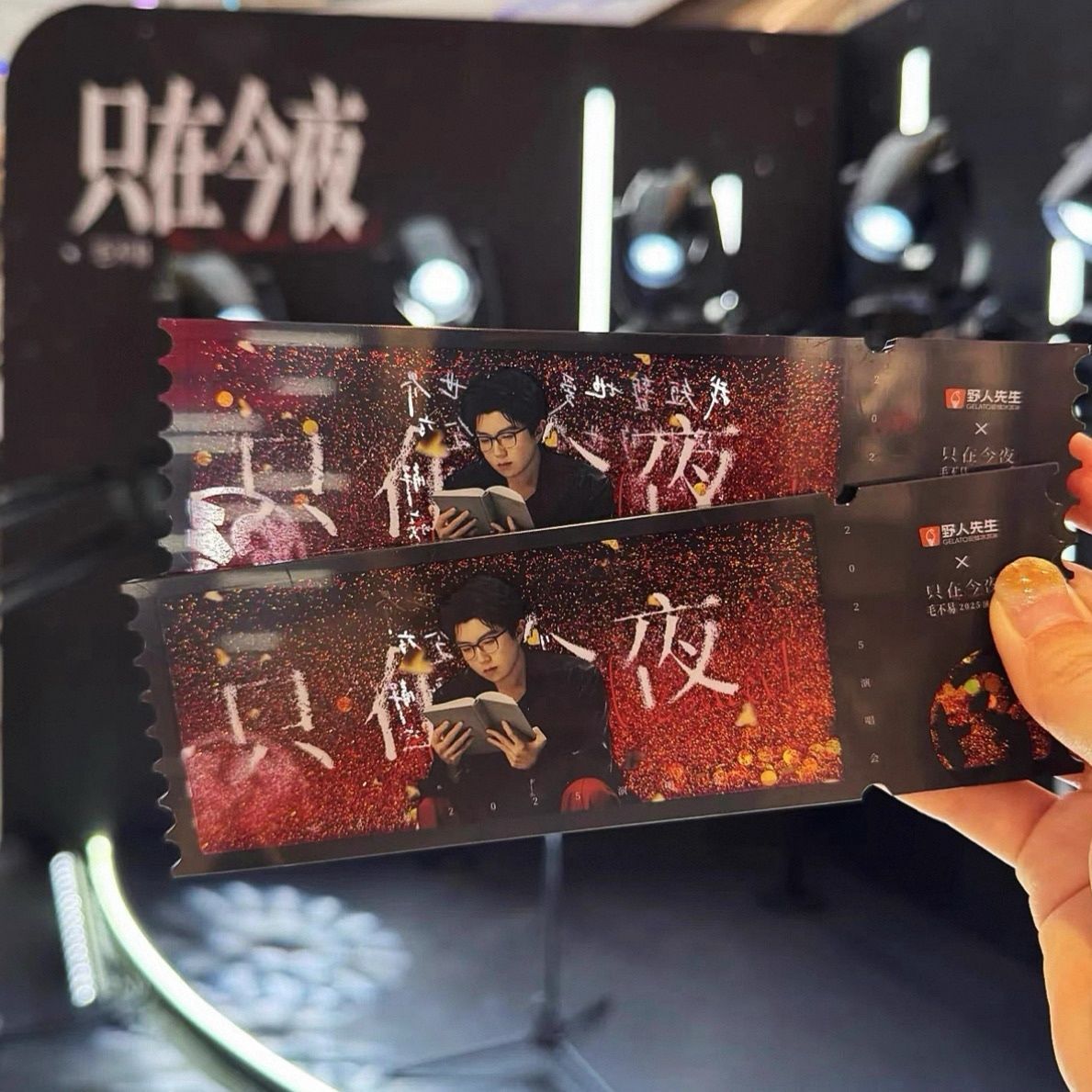 2025年野人先生毛不易亚克力流沙票根应援周边伴手礼收藏纪念