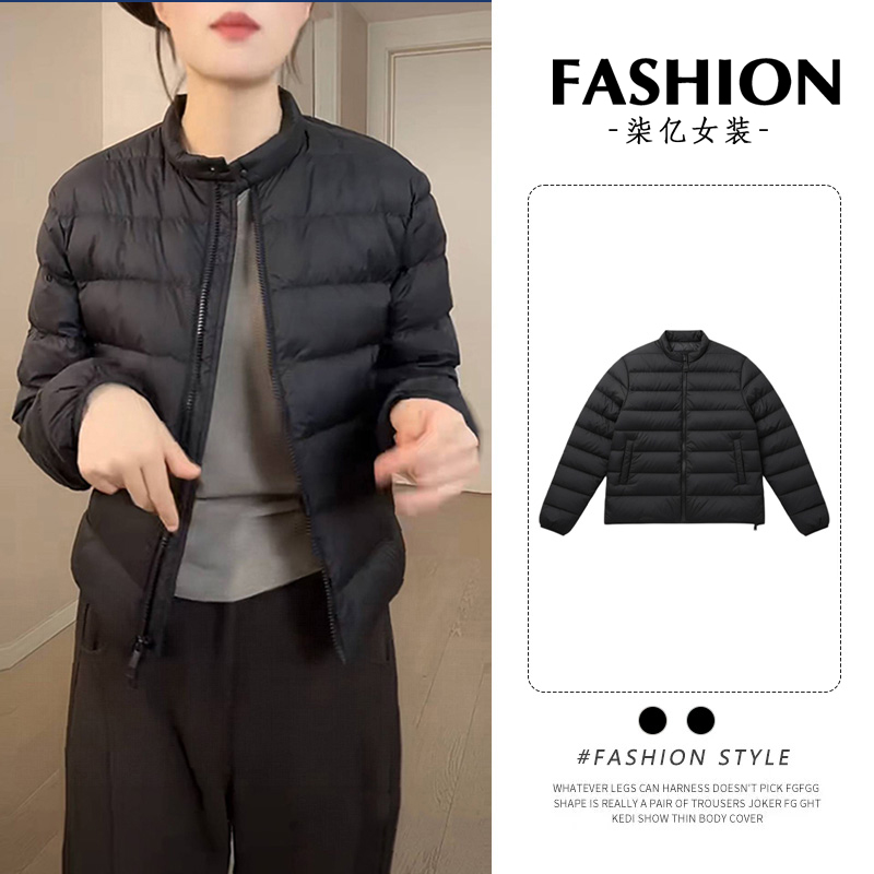 设计感立领正肩袖棉服女士2025冬季新款短款户外保暖高级感棉袄潮