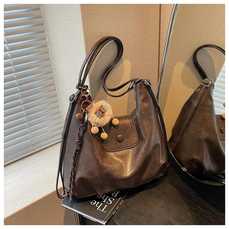 【新疆西藏包邮】2025春秋新款大容量包包多功能女单肩包复古斜挎包