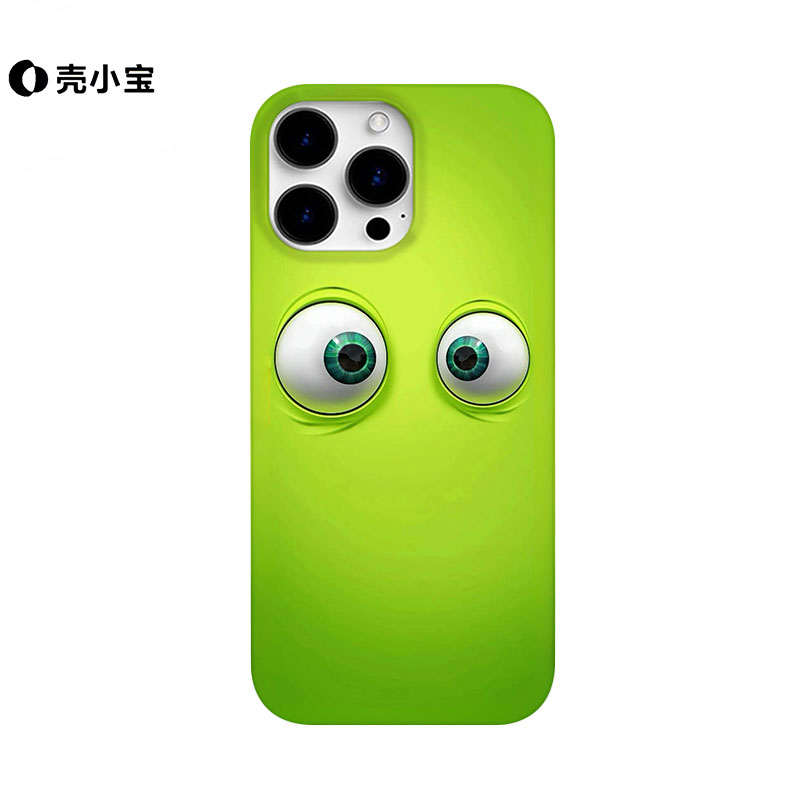 大眼瞪小眼适用苹果16proamx手机壳小众15pro趣味13可爱12/11创意