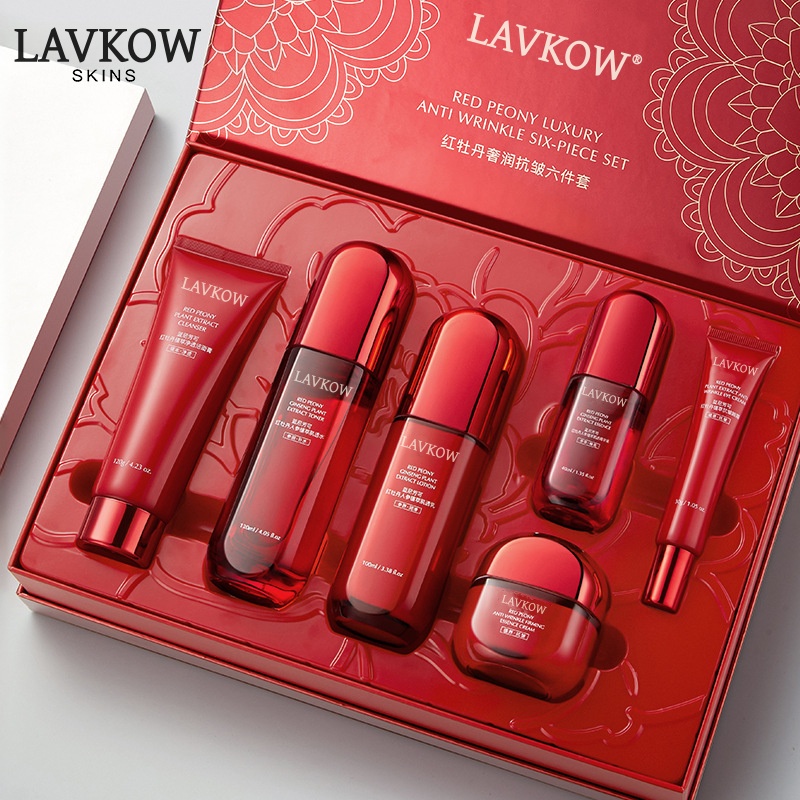 【官方正品】红蛮腰水乳套装补水保湿抗皱紧致收缩毛孔护肤品新款