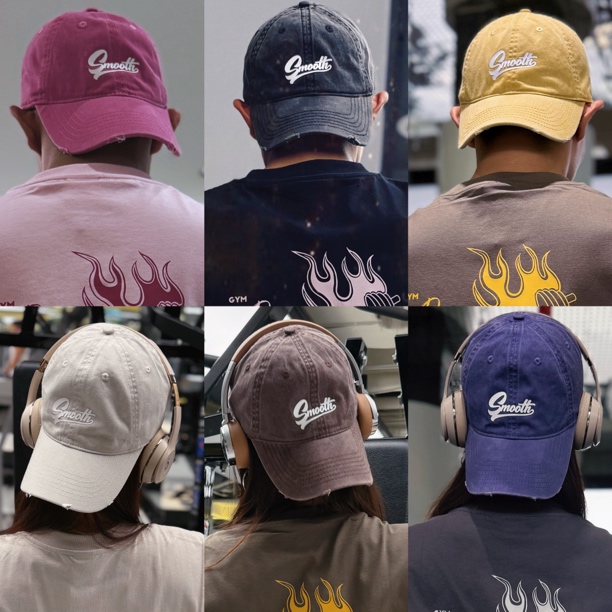 【水洗棒球帽】大头围显脸小宽帽檐头包脸战损时尚休闲百搭遮阳防晒