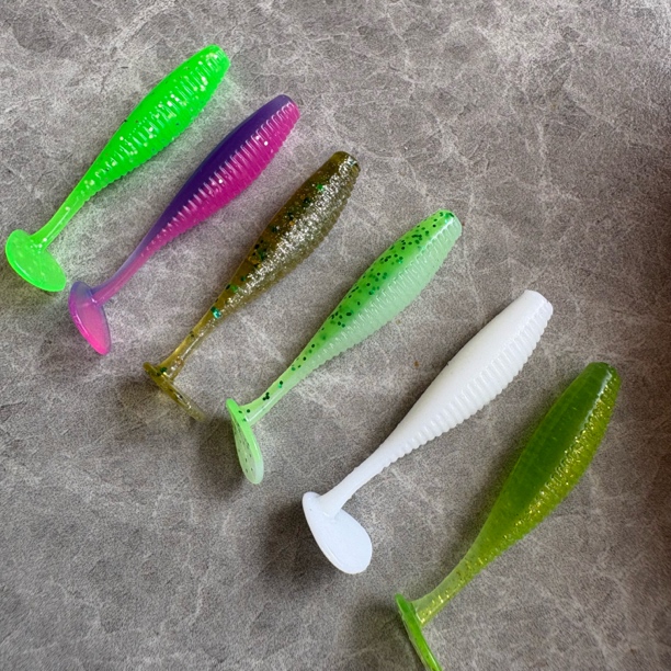 GHGH龟皇路亚4CM根钓钩专用小软饵适合鳜鱼翘嘴海鲈T尾