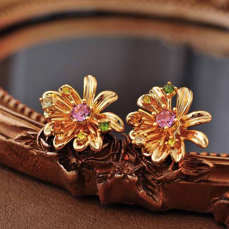 铜合金耳饰 2030 时尚简约耳环耳钉