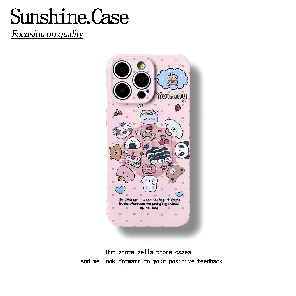 动物聚会菲林软壳适用于苹果华为vivo小米oppo一加防摔手机壳