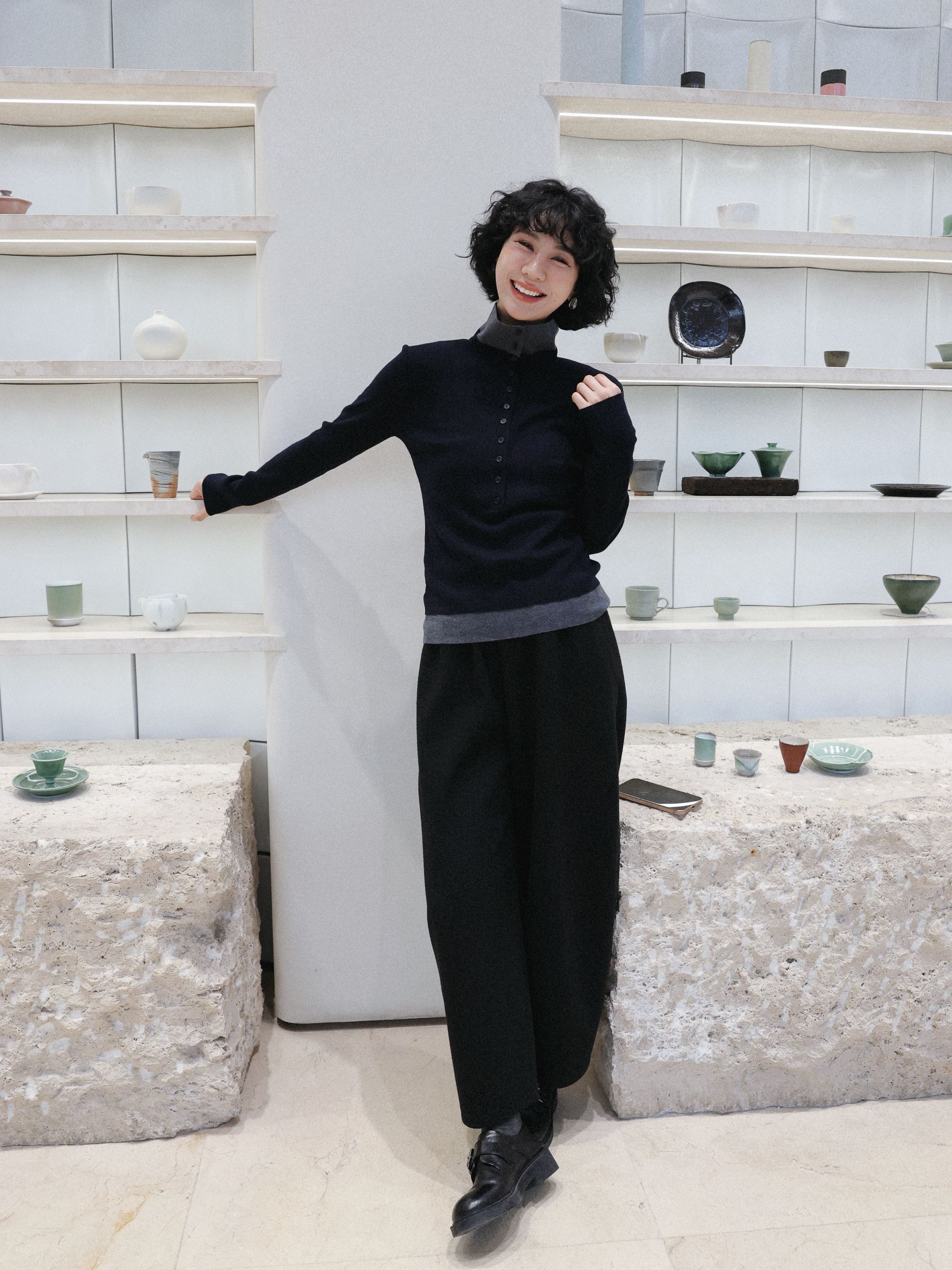 TT设计师【静奢时光】复古感高级感时尚桑蚕丝绵羊毛针织衫TT191658