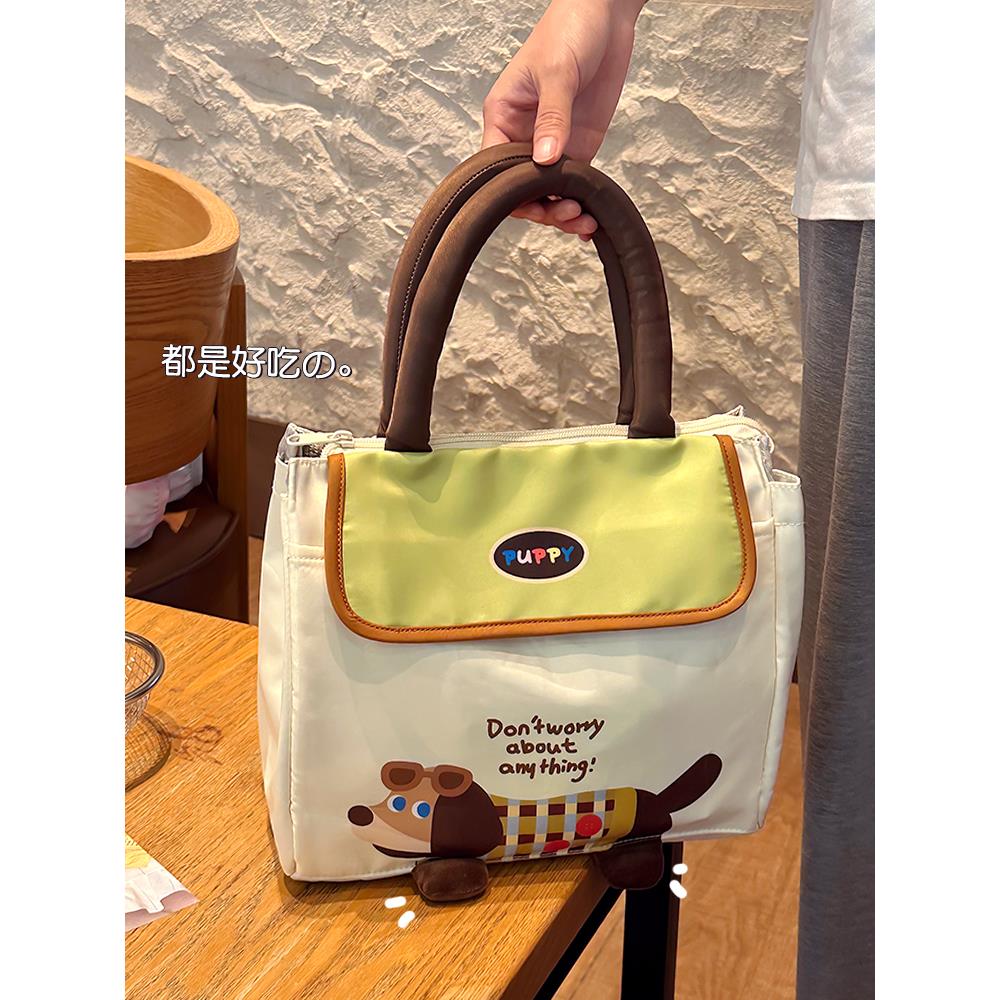 饭盒手提袋子上班族带饭的便当保温袋小学生儿童饭包加厚铝箔餐包