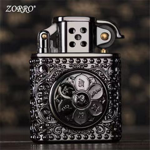 ZORRO【六字真言】佐罗煤油打火机老九门转芯解压防风火机