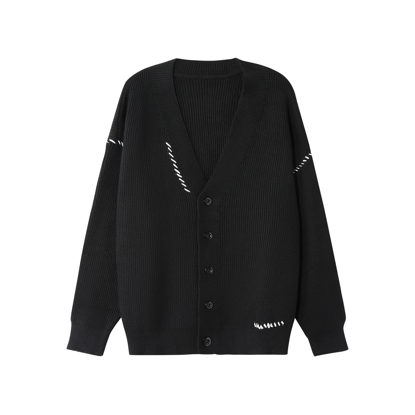 25SS【价格优势】秋冬时尚百搭休闲简约宽松纯色针织长袖开衫外套