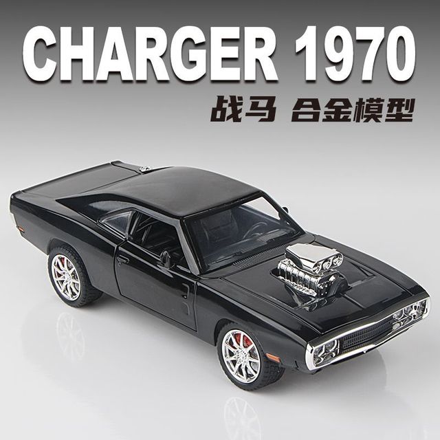 仿真124道奇战马1970合金汽车模型摆件收藏男孩玩具礼物