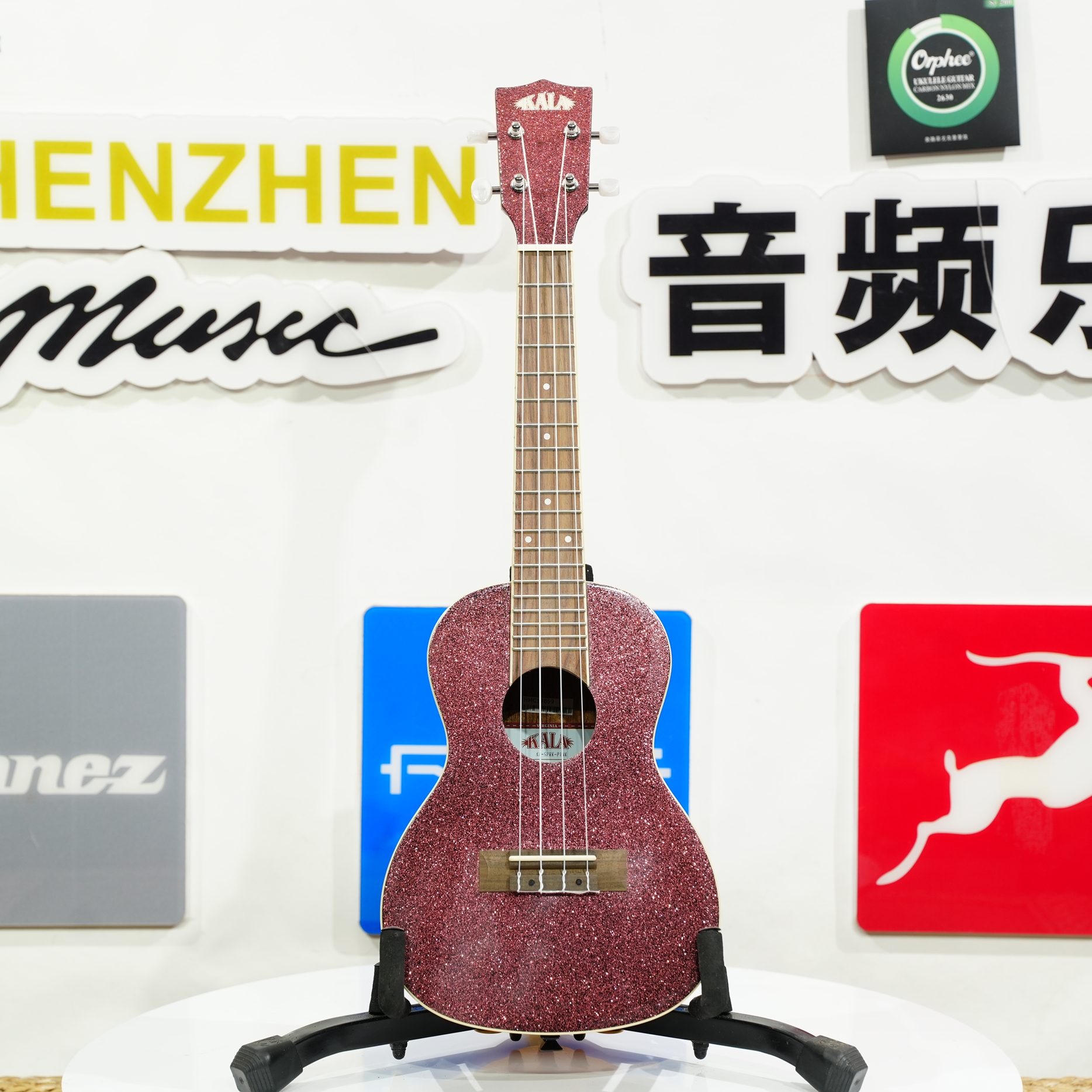Kala Sparkle Concert Ukulele KA-SPRK-PINK闪粉尤克里里小吉他